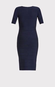 Asymmetric Strappy Icon Dress | Dark Navy