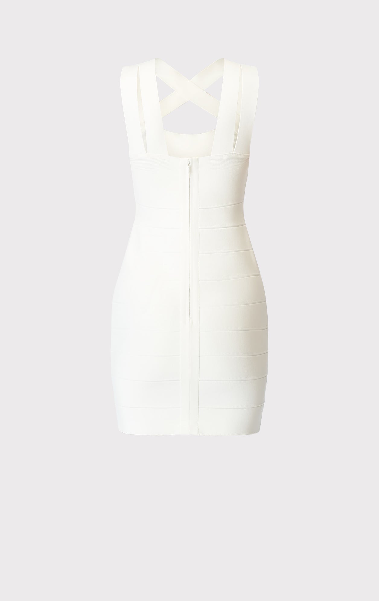 Icon Strappy Cross Neck Icon Dress | Alabaster