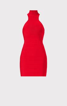 Icon Racer Mini Dress | Red Lacquer