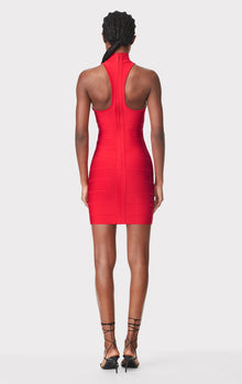 Icon Racer Mini Dress | Red Lacquer