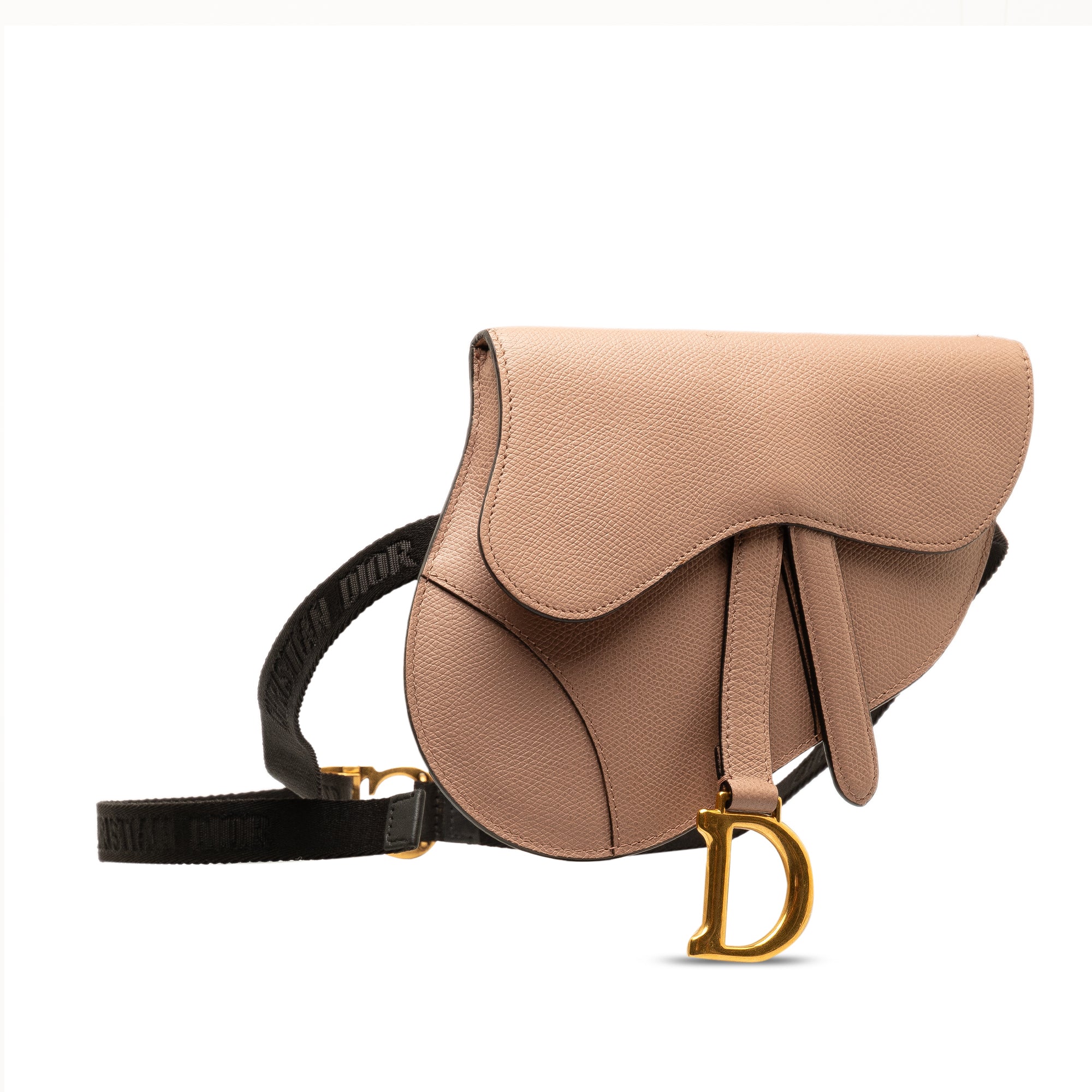 Dior | Pre-Owned Leather Saddle Belt Bag | Brown/Nude
