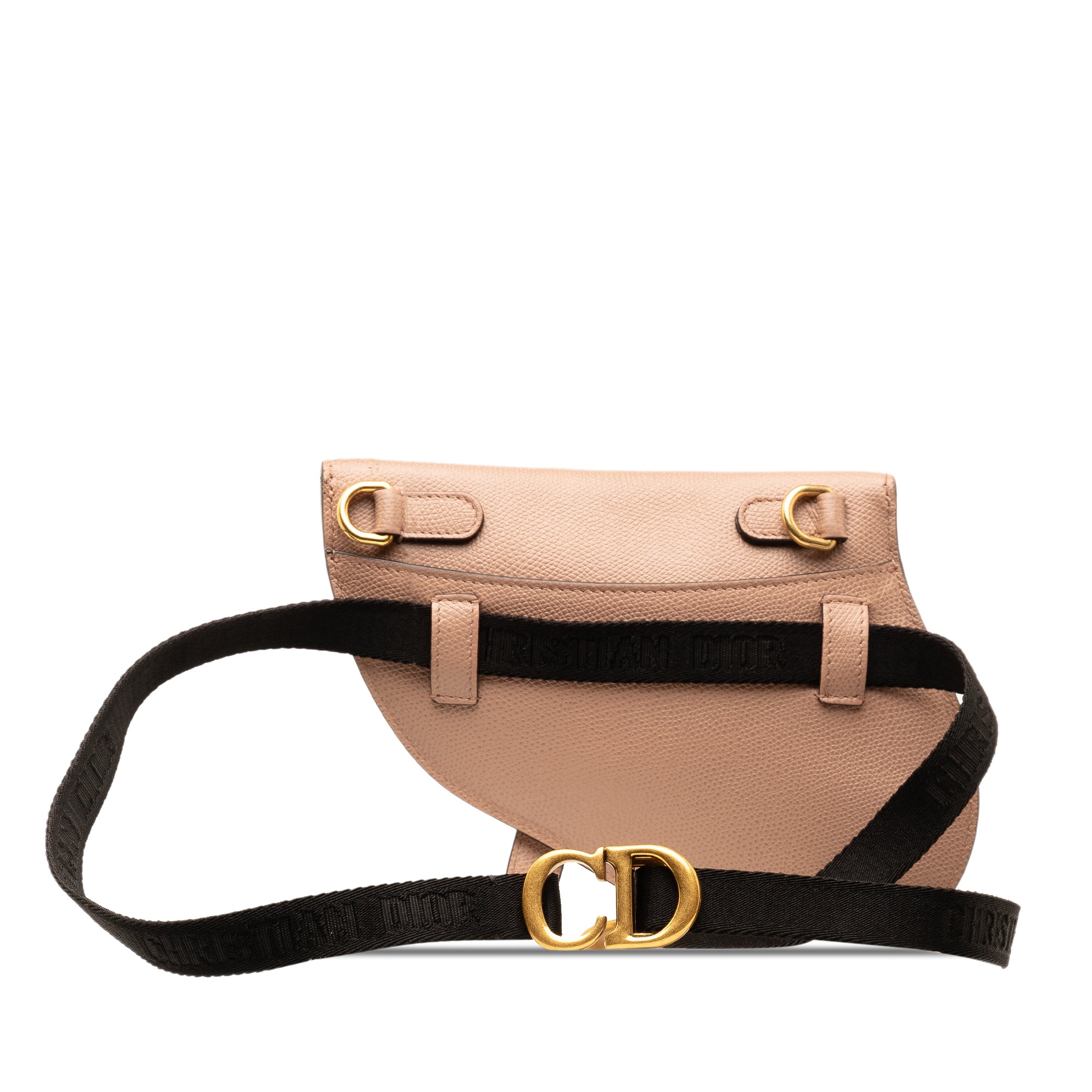 Dior | Pre-Owned Leather Saddle Belt Bag | Brown/Nude