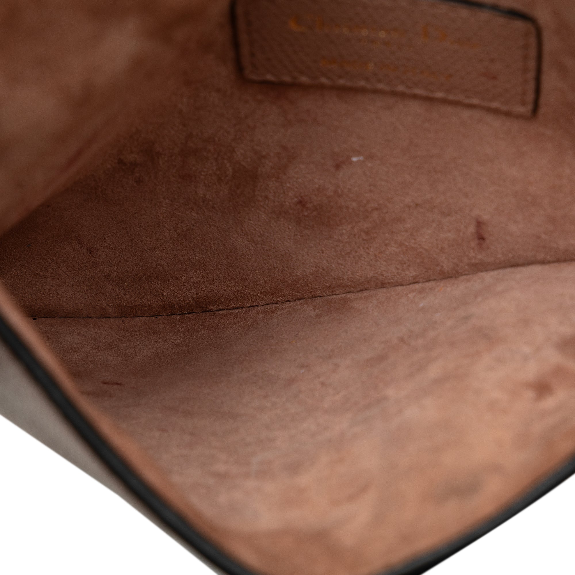 Dior | Pre-Owned Leather Saddle Belt Bag | Brown/Nude