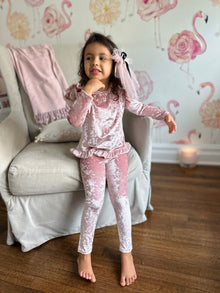 Baby Girls | Velour Lounge Set | Pink