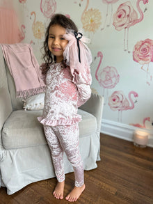 Baby Girls | Velour Lounge Set | Pink