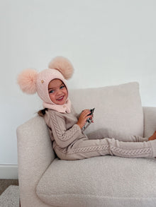 Girl | Luna Merino Wool Balaclava Hat | Pink