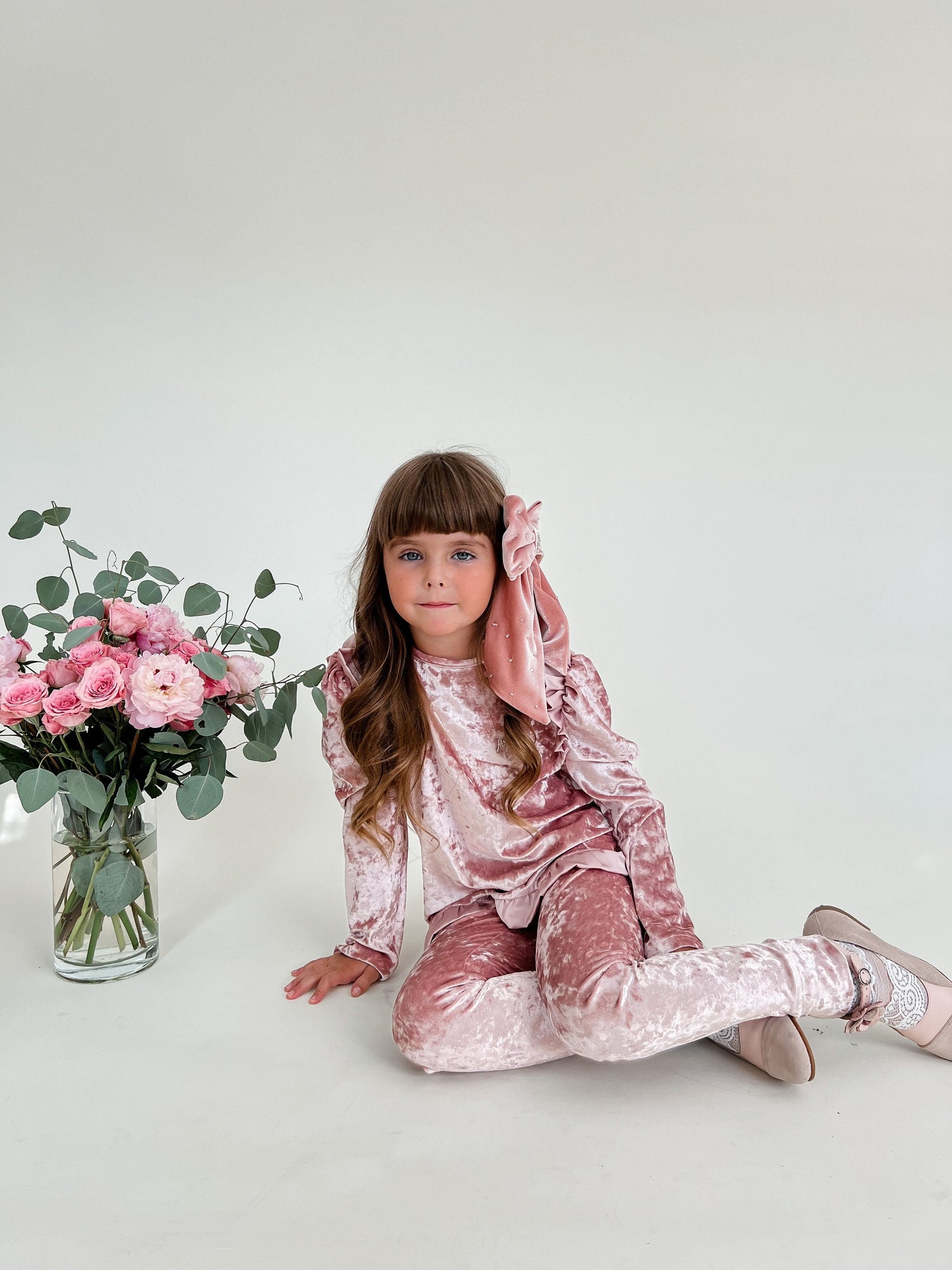 Baby Girls | Velour Lounge Set | Pink
