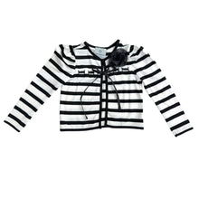 Baby Girls | Monaco and Striped Cardigan | Black & White
