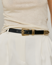 No. 15 Belt | Black-Gold