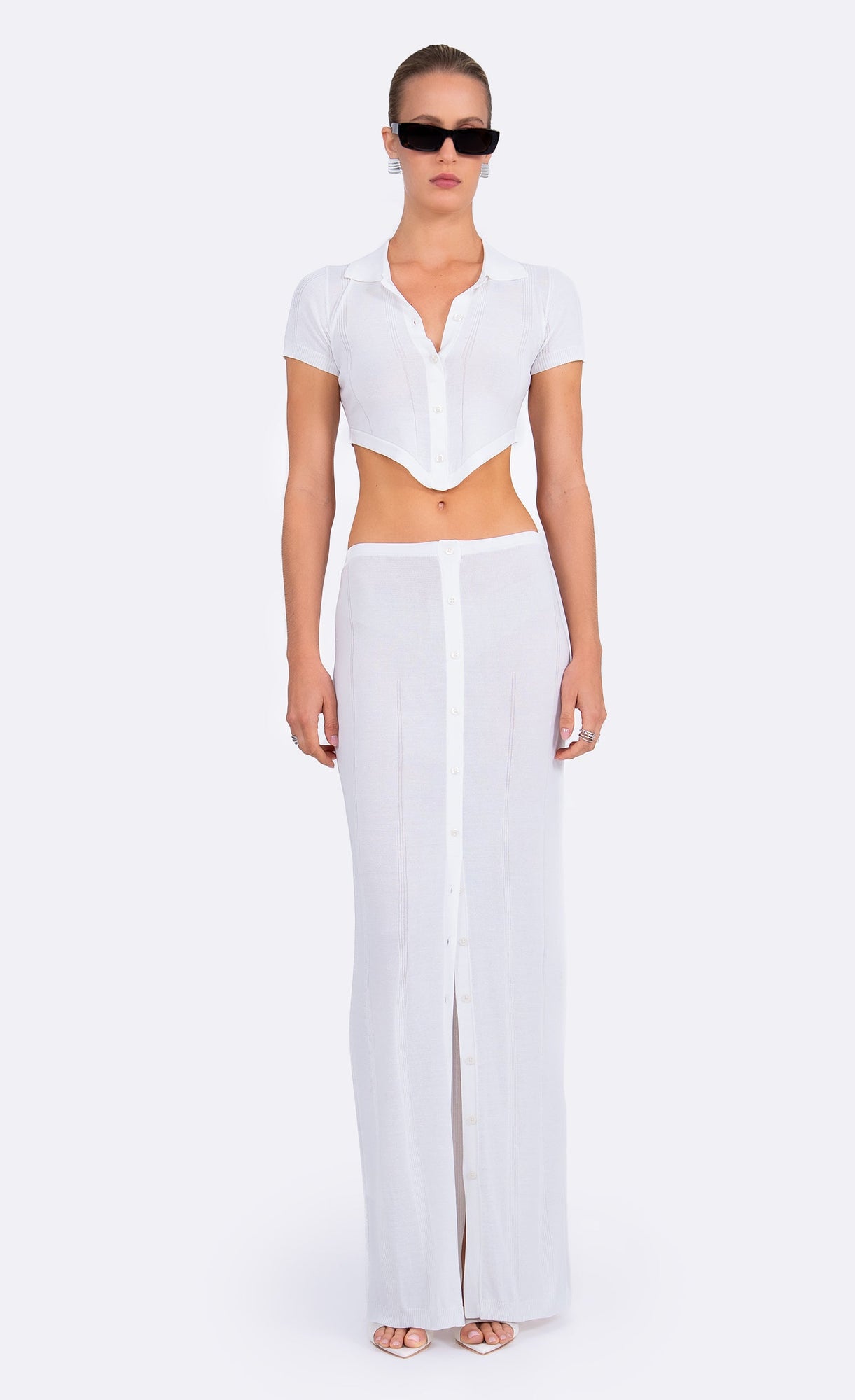 Palmer Crop | White