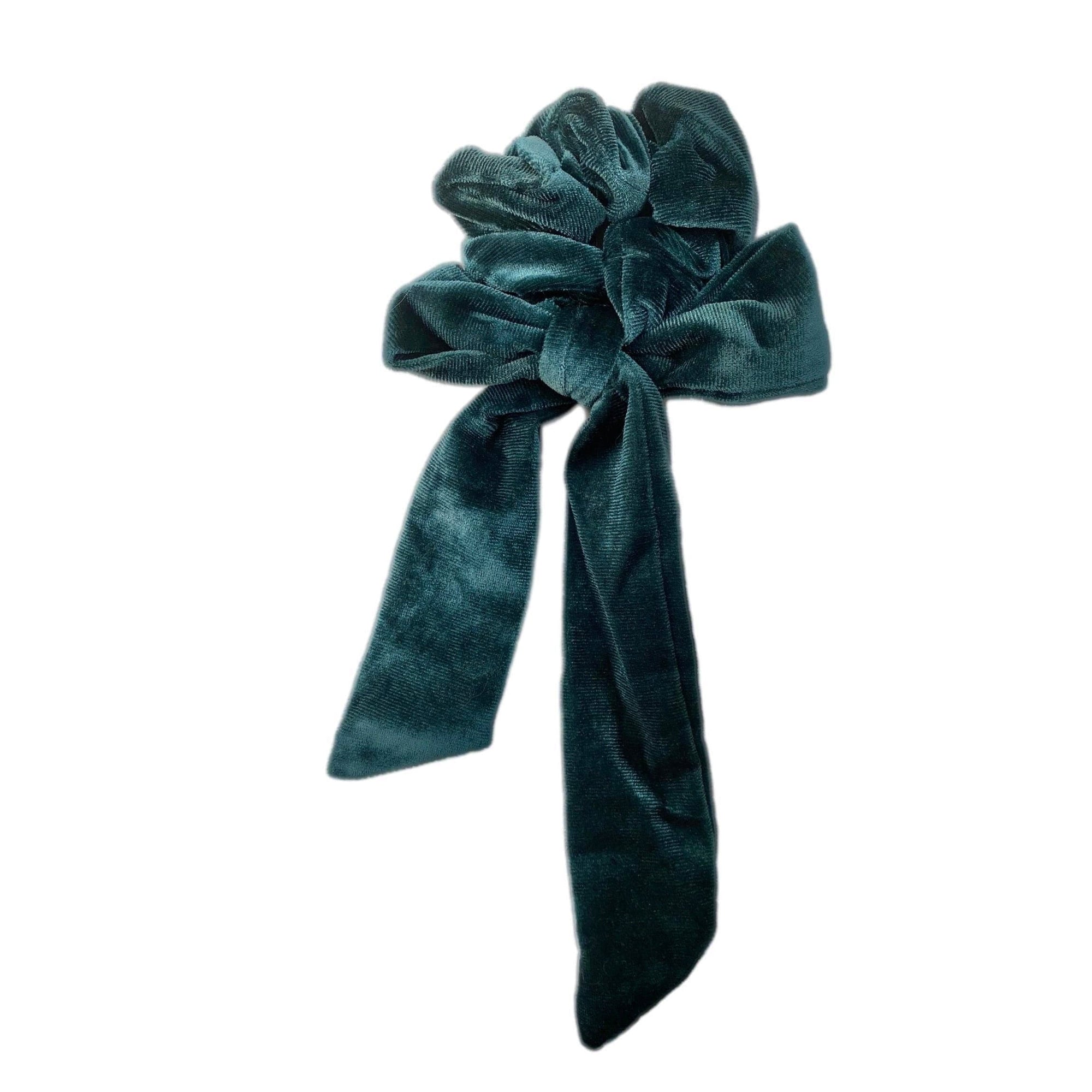 Velvet Scrunchie | Pine Green