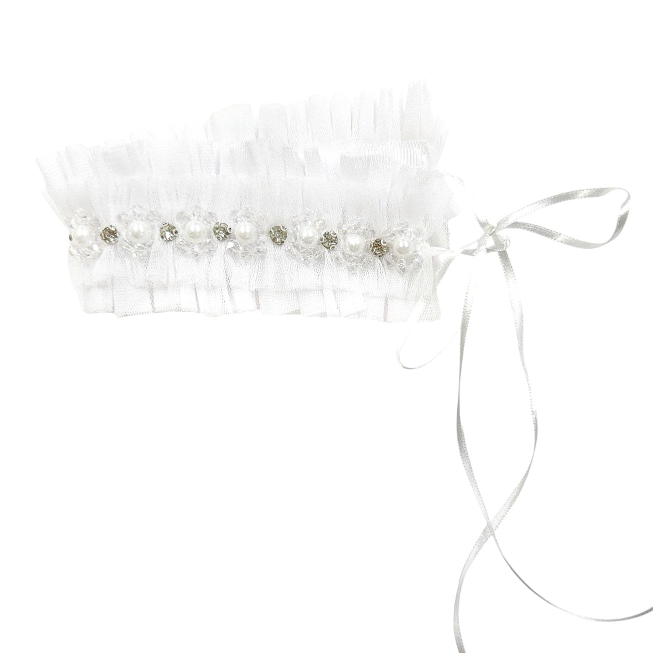 Tutu Tulle White Hair Sash - Petite Maison Kids