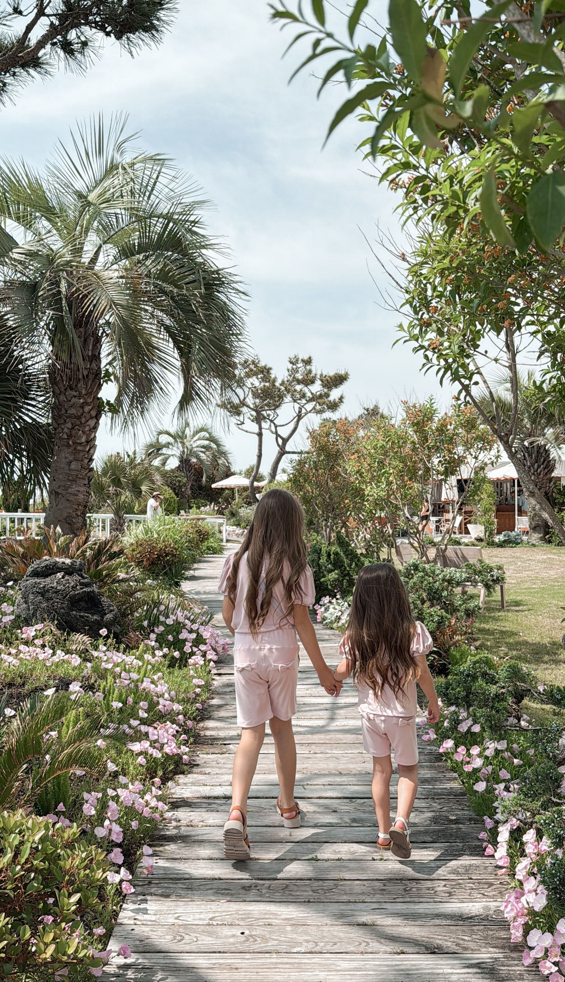Girl | Eva Skirt and Blouse and Floral Tulle Set | Pink x Green