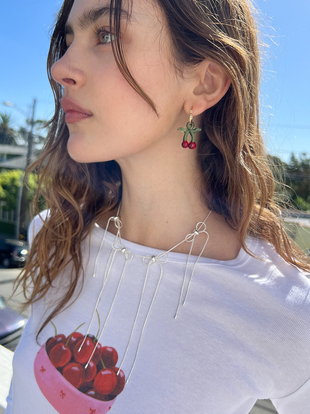 Cherry Hoops | Red