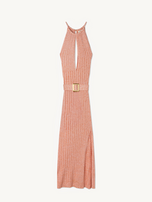Valeria Dress | Peach Sequin