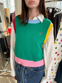 Quinn Sweater Vest | Colorblock