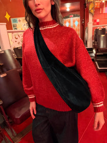 Vera Suede Tote Bag | Black