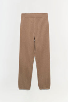Womens | Cable Joggers | Heather Teak