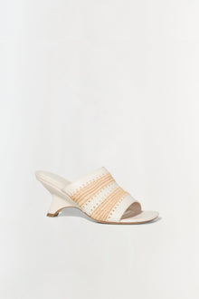 Womens | Shadow Mule Raffia Sandal | Cream