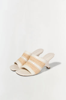 Womens | Shadow Mule Raffia Sandal | Cream