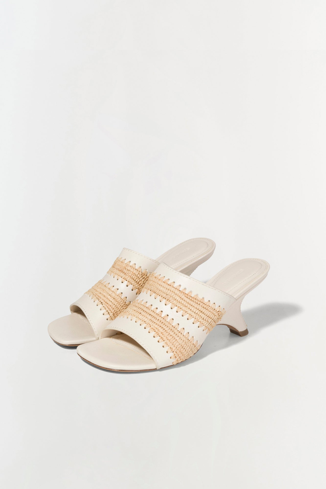Womens | Shadow Mule Raffia Sandal | Cream
