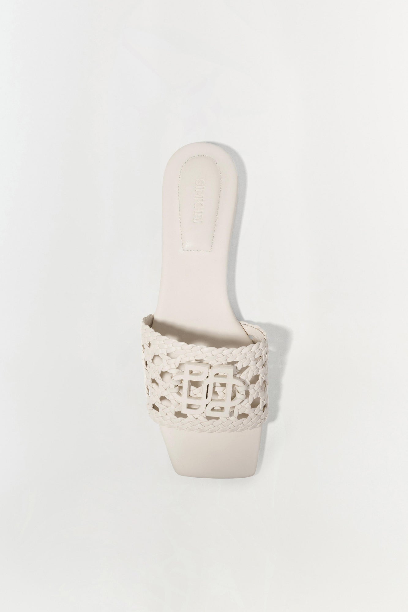 Womens | Dion Woven Slide | Cream