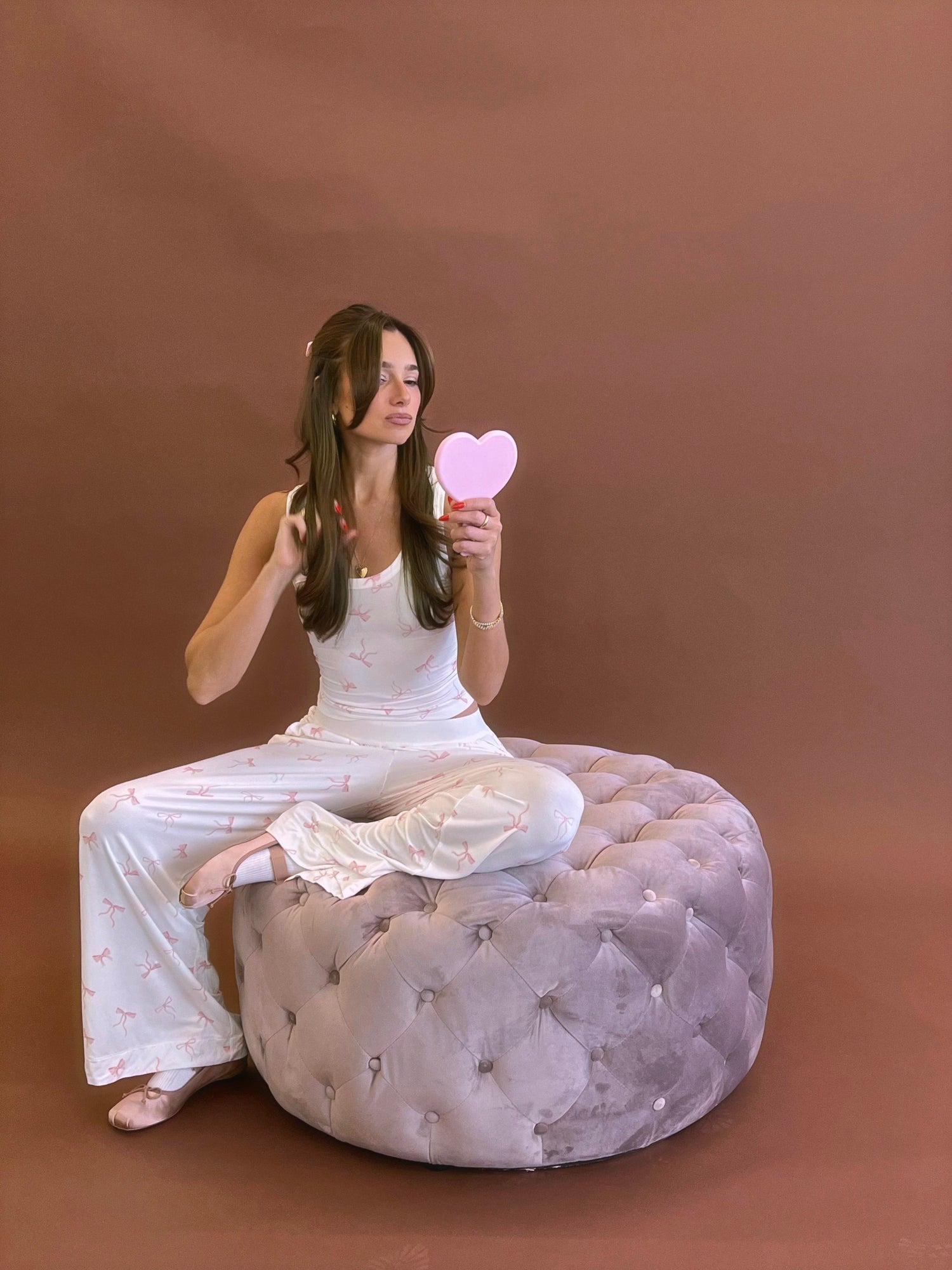 Scoop Tank | Ivory/Pink (V2)