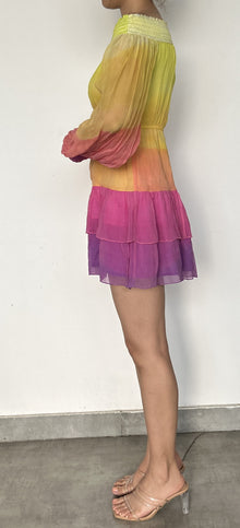 Rococo Sand | Viscose Short Dress | Multicolor