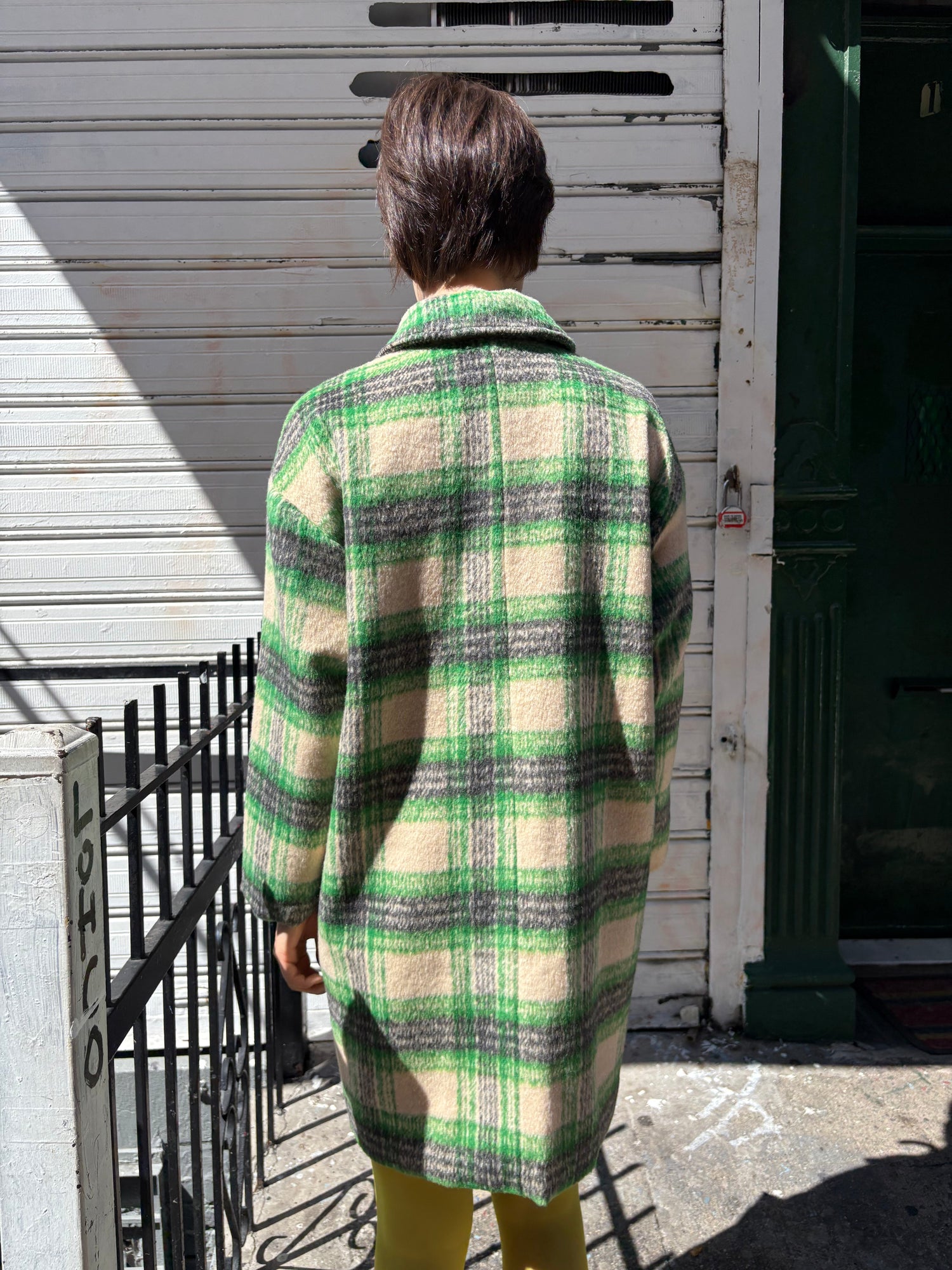 Chelsea Coat | Moss Plaid
