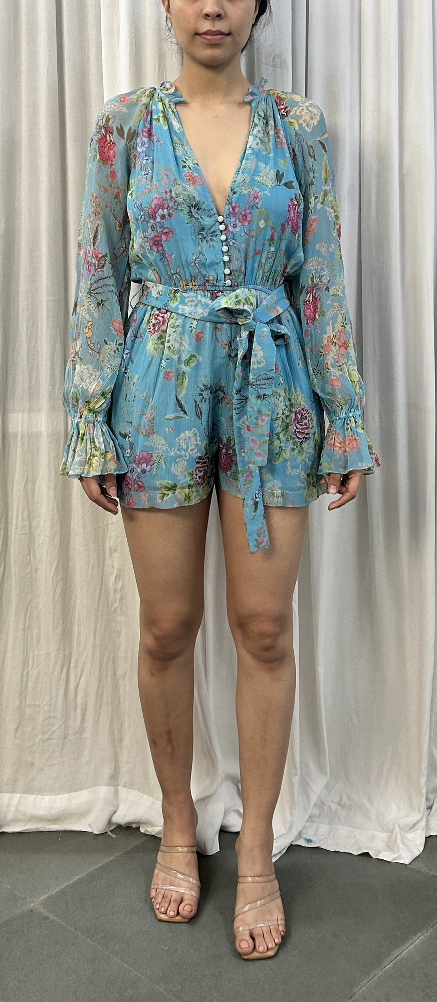 Hemant & Nandita | Chiffon Romper | Blue