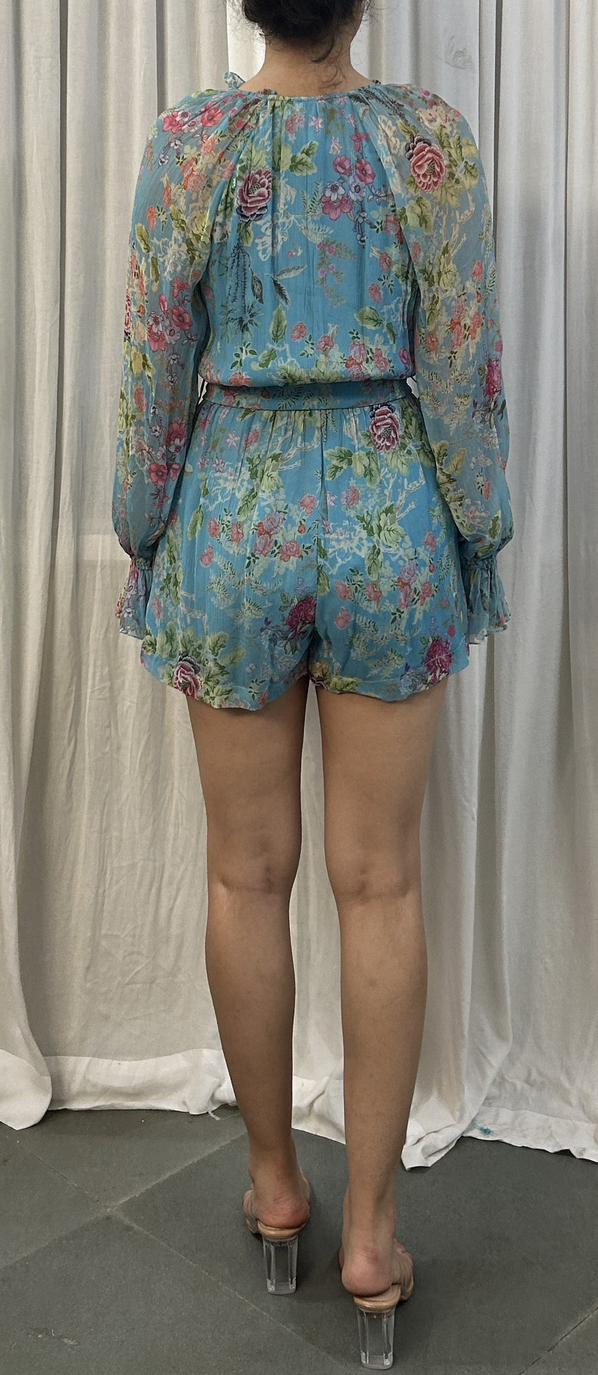 Hemant & Nandita | Chiffon Romper | Blue