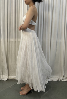 Rococo Sand | Celia Halter-Neck Long Dress | White