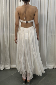 Rococo Sand | Celia Halter-Neck Long Dress | White