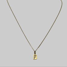 Spell It Out Diamond Initial Dog Tag Necklace | 14K Yellow Gold