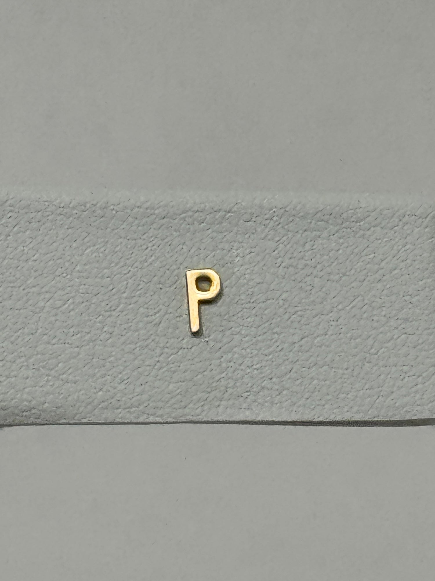 Tiny Initial Earring | 10K Yellow Gold