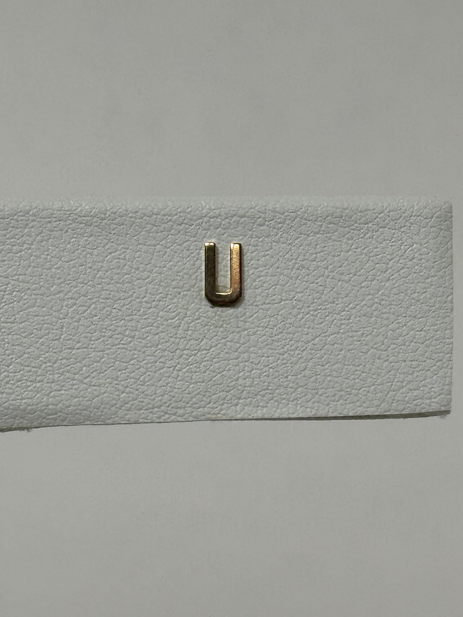 Tiny Initial Earring | 10K Yellow Gold