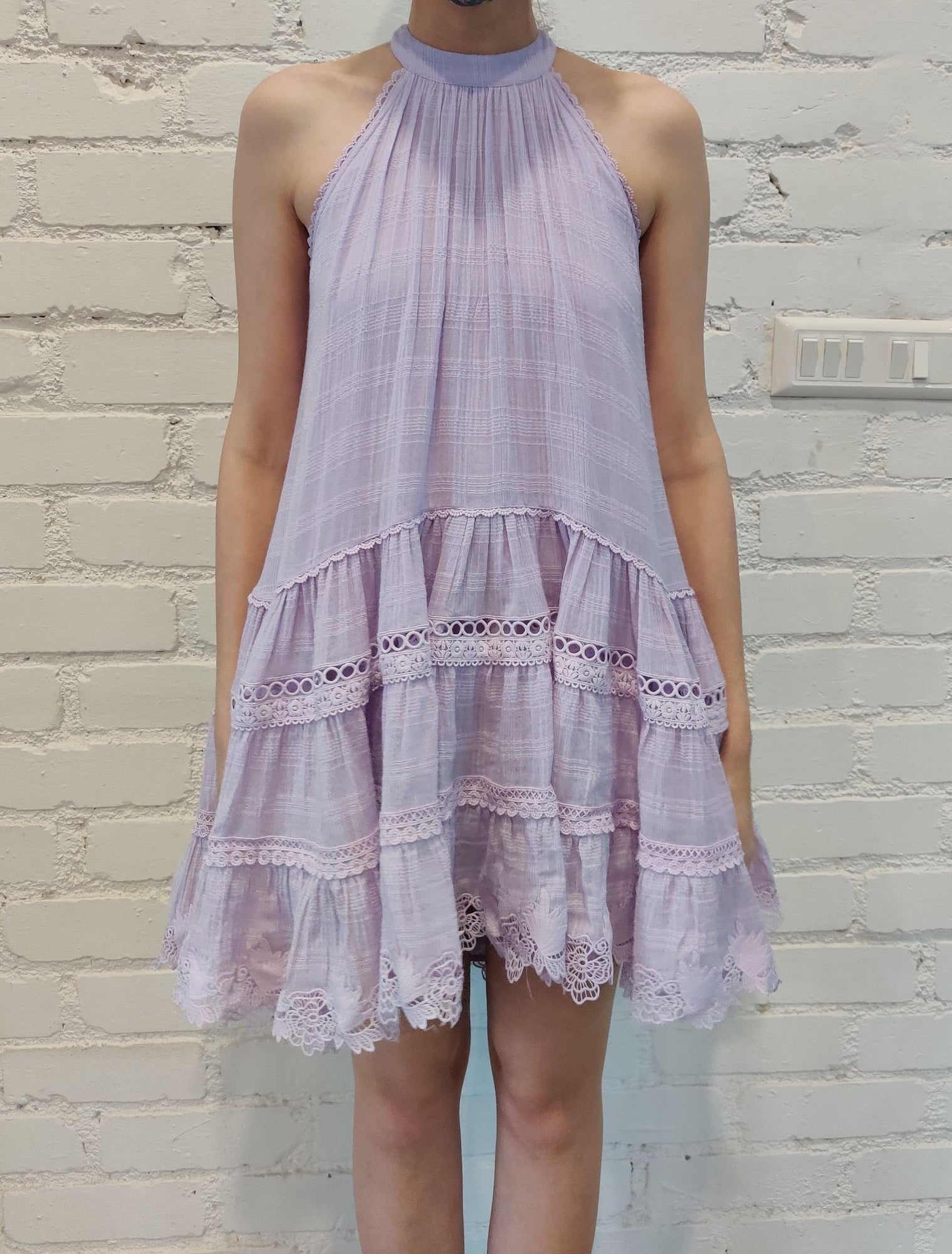 Hemant & Nandita | Mara Short Dress | Lavender