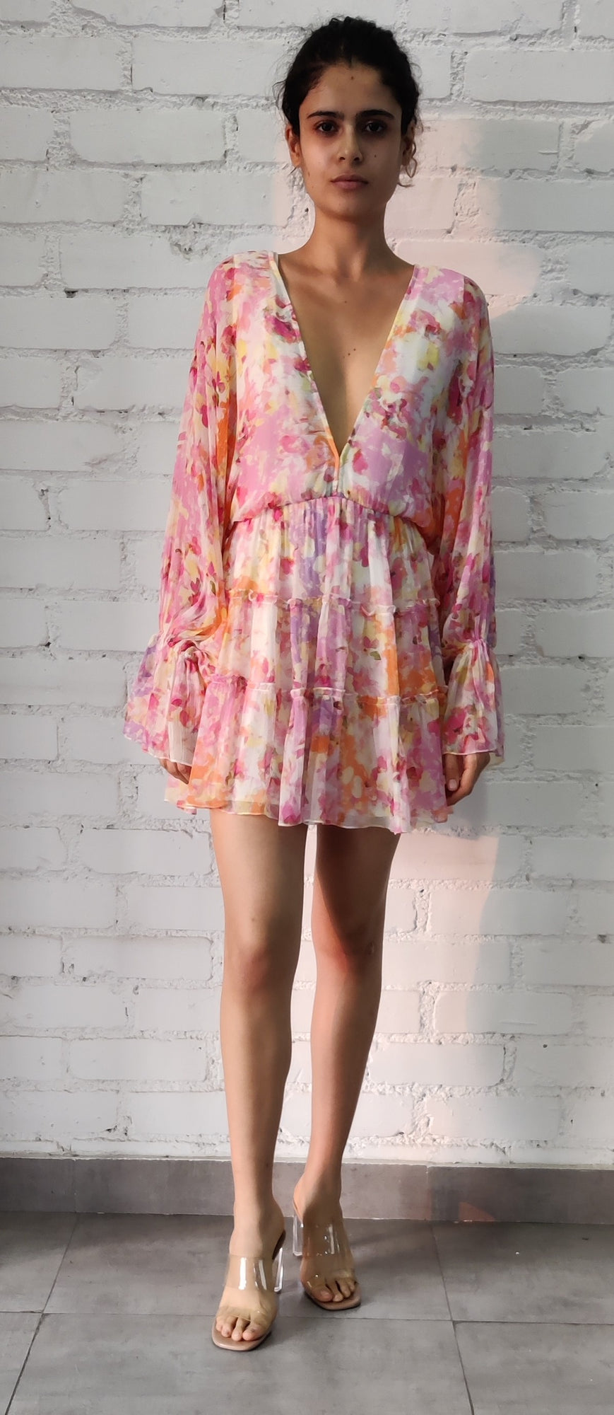 Hemant & Nandita | Alala Short Dress | Multicolor