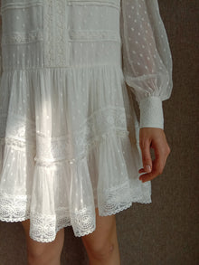 Rococo Sand | Trya Short Dress | White