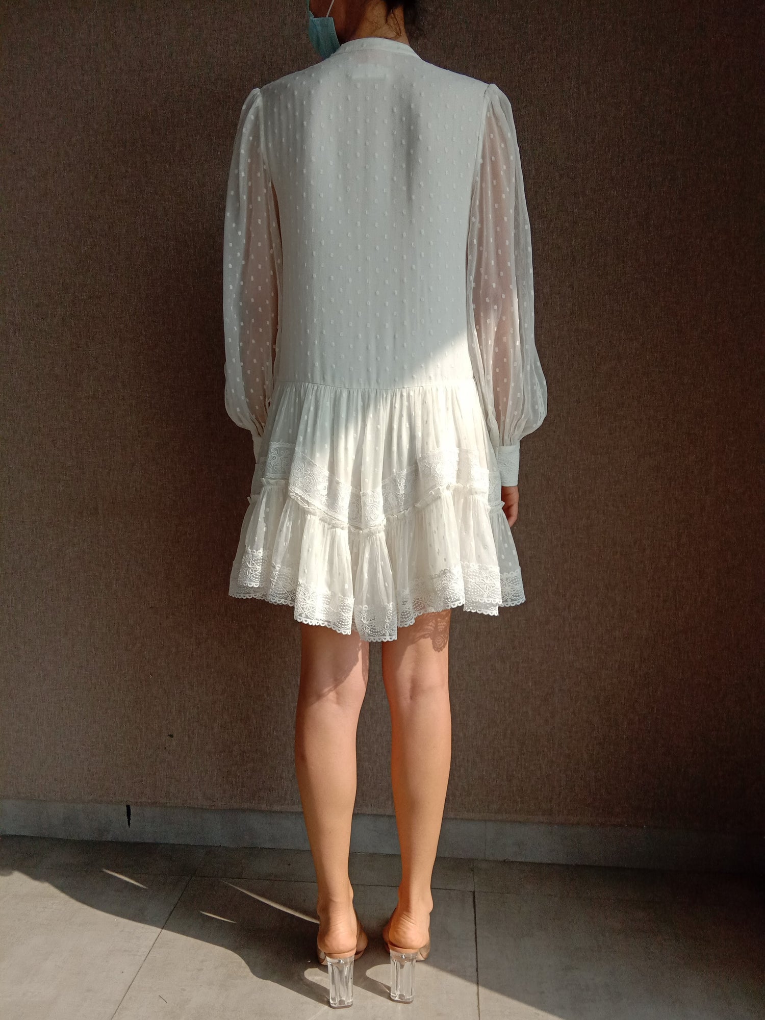 Rococo Sand | Trya Short Dress | White