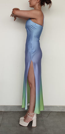 Rococo Sand | Midi Dress | Blue Ombre