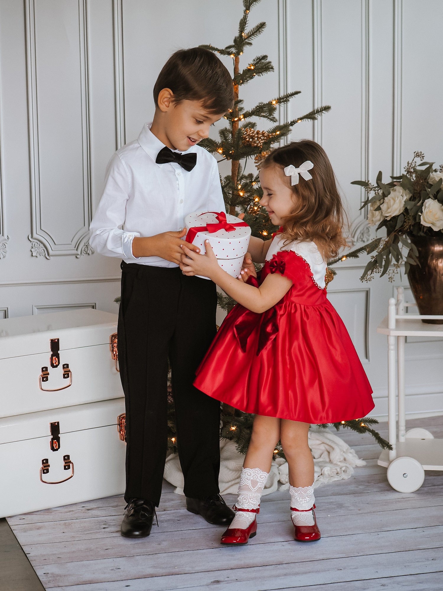 Holly Red Ceremony Dress - Petite Maison Kids