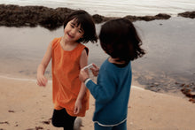 Girls | Organic Cotton Velvet Dress | Raw Sienna