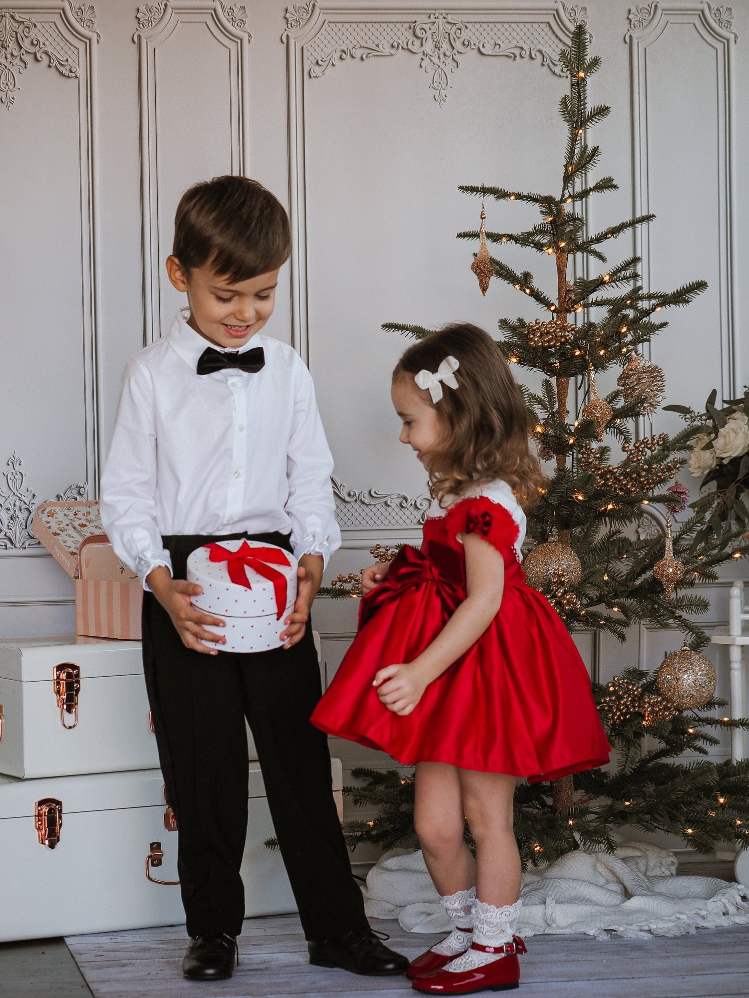 Holly Red Ceremony Dress - Petite Maison Kids