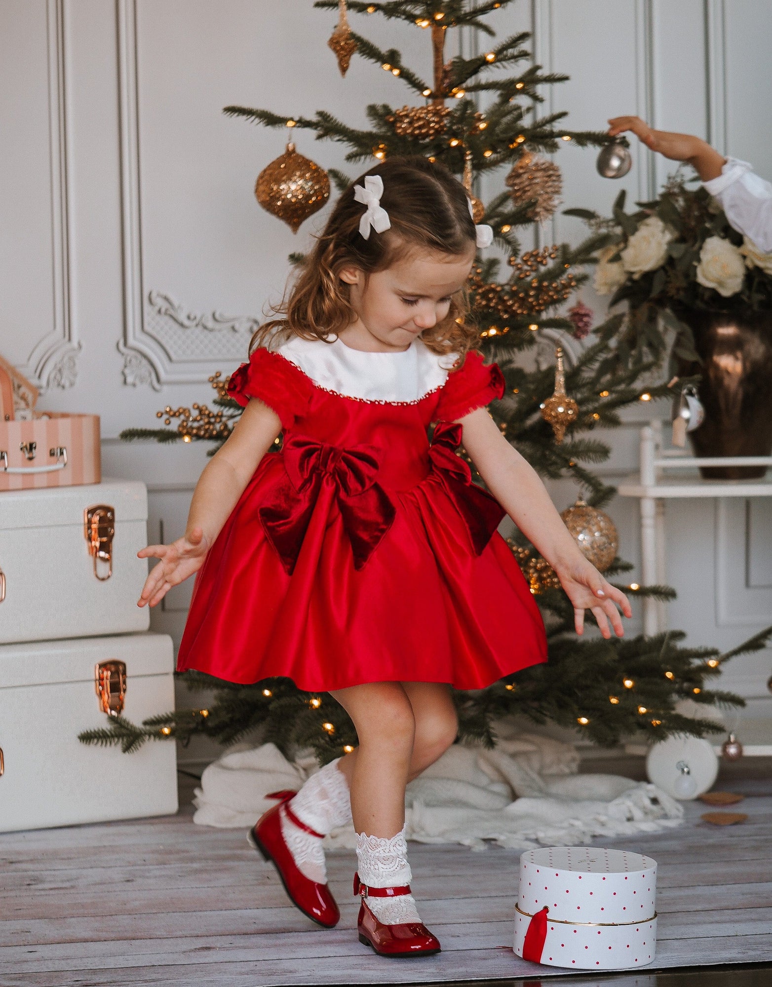 Holly Red Ceremony Dress - Petite Maison Kids