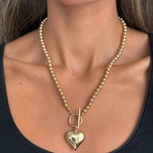 Beaded Heart Toggle Necklace - Adina's Jewels