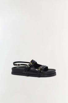 Womens | Carey Leather Sport Sandal | Black