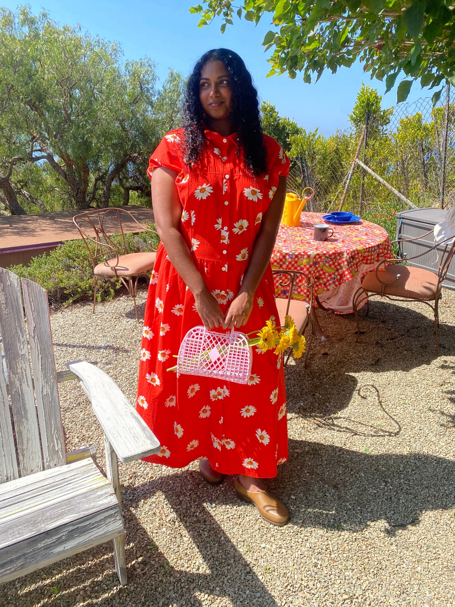 Joan Dress | Red Daisy