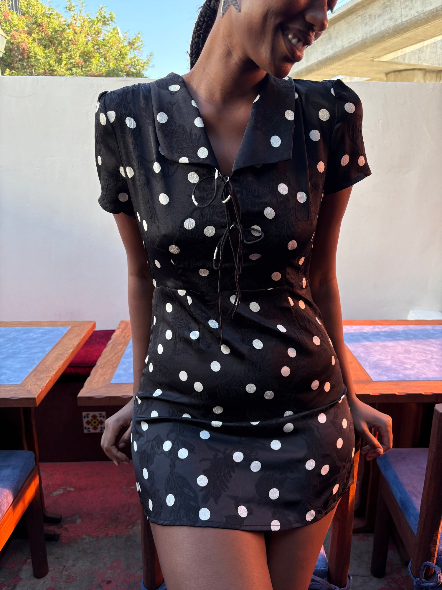 Alexa Shirtdress | Black Dot