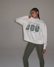 Oversized Crewneck Sweatshirt | Off White (V2)